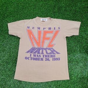 Vintage 1993 Memphis NFL Shirt Medium 20x27 Brown